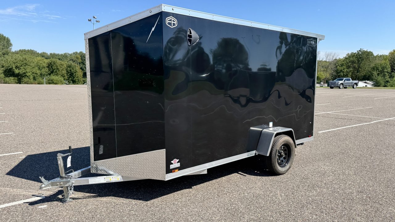 New 2026 Lightning 6x12 Enclosed Aluminum Cargo Trailer - RAMP DOOR!