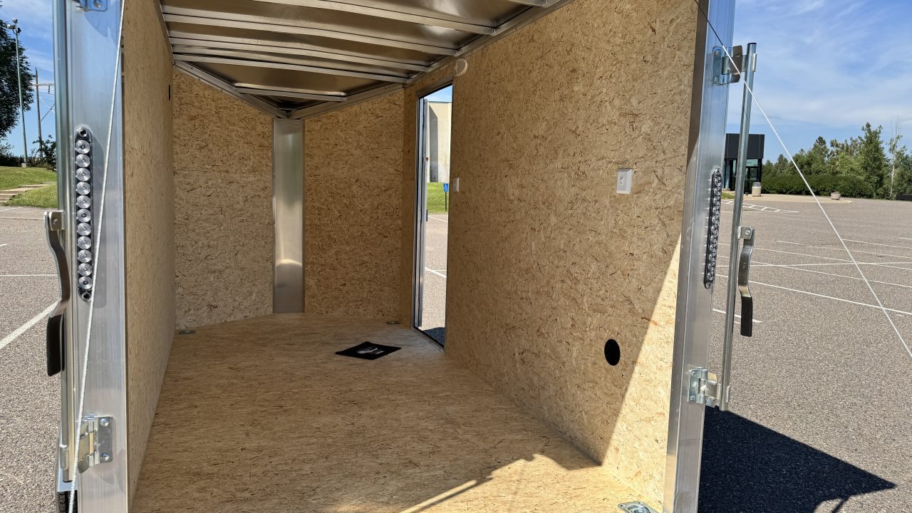 New 2026 Lightning 6x12 Enclosed Aluminum Cargo Trailer - RAMP DOOR!