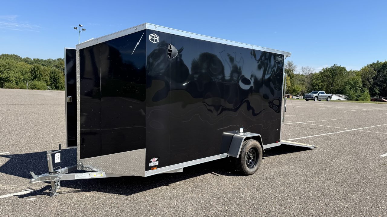 New 2026 Lightning 6x12 Enclosed Aluminum Cargo Trailer - RAMP DOOR!