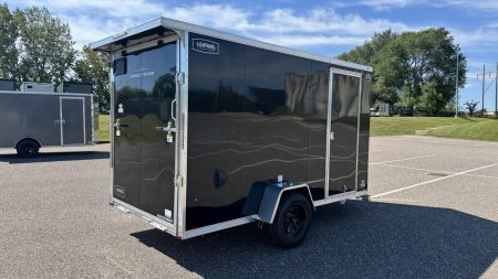 New 2026 Lightning 6x12 Enclosed Aluminum Cargo Trailer - RAMP DOOR!