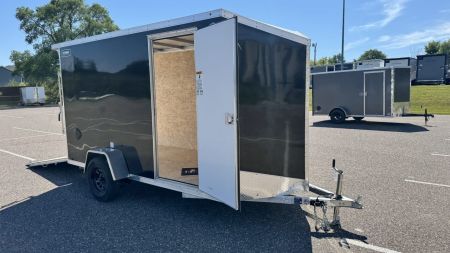 New 2026 Lightning 6x12 Enclosed Aluminum Cargo Trailer - RAMP DOOR!