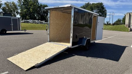 New 2026 Lightning 6x12 Enclosed Aluminum Cargo Trailer - RAMP DOOR!