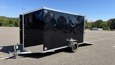New 2026 Lightning 6x12 Enclosed Aluminum Cargo Trailer - RAMP DOOR!