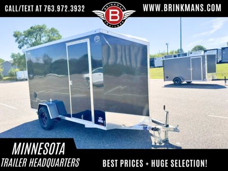 New 2026 Lightning 6x12 Enclosed Aluminum Cargo Trailer - RAMP DOOR!