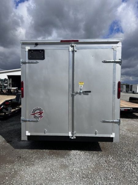 New 2027 Homesteader 7x14 Intrepid V-Nose Cargo Trailer w/ Barn Doors