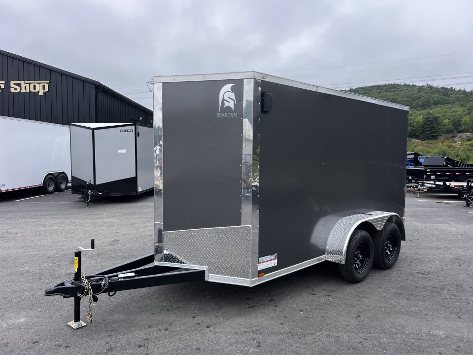 New 2027 Spartan 6X12 +2ft V-nose/ 6'6" interior height / .080 Polycore Exterior/ Ext. Tongue - 7000GVW