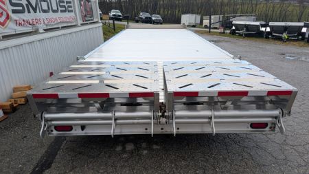 New 2026 EBY 24'6" ALL ALUMINUM Deckover Tagalong w/ 50/50 Fold Flat or Stand Up Wedge Ramps