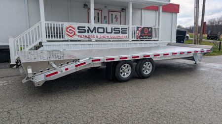 New 2026 EBY 24'6  ALL ALUMINUM Deckover Tagalong w/ 50/50 Fold Flat or Stand Up Wedge Ramps