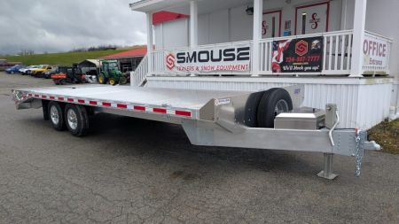 New 2026 EBY 24'6" ALL ALUMINUM Deckover Tagalong w/ 50/50 Fold Flat or Stand Up Wedge Ramps