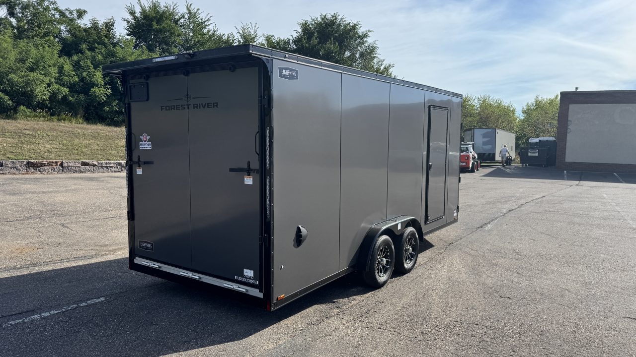 New 2027 Lightning Trailers 7.5x23 Snowmobile Trailer