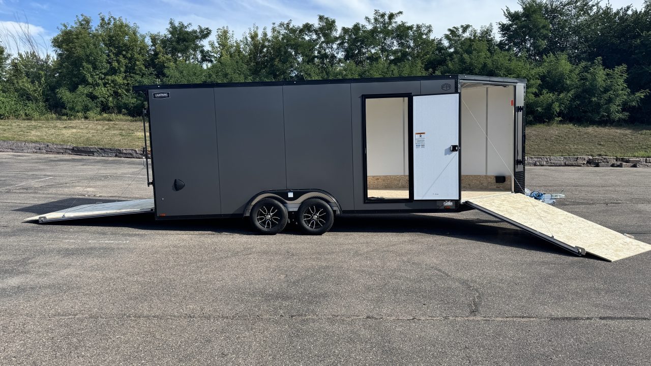 New 2027 Lightning Trailers 7.5x23 Snowmobile Trailer