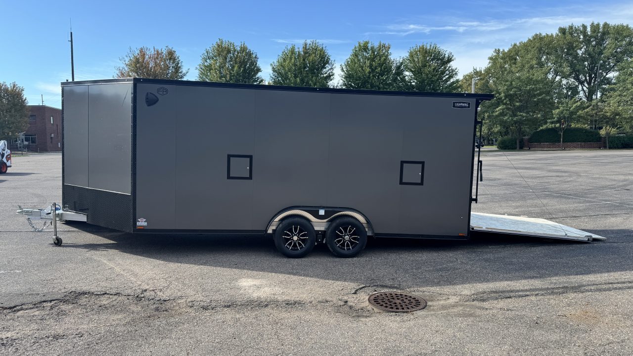 New 2027 Lightning Trailers 7.5x23 Snowmobile Trailer