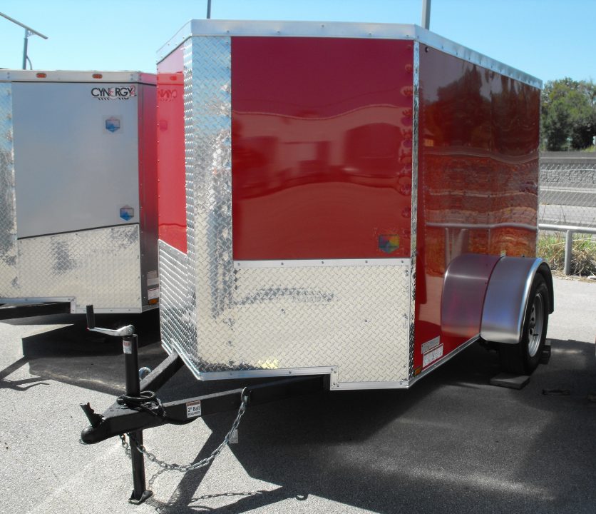 New Enclosed Trailer 5 X 8 Ramp Tube Const 2990Axle 5' Interior