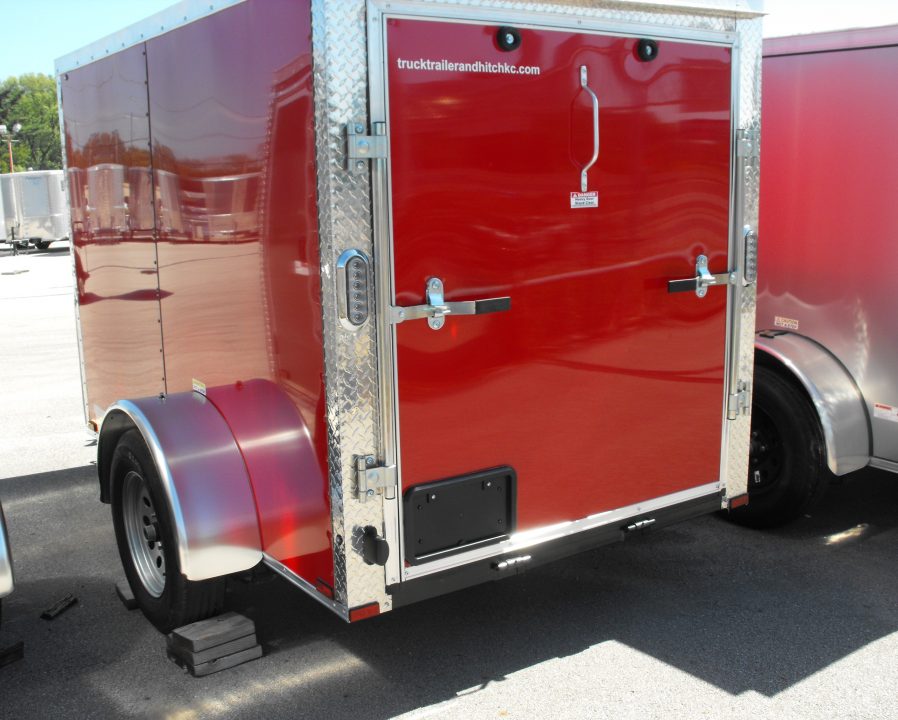 New Enclosed Trailer 5 X 8 Ramp Tube Const 2990Axle 5' Interior