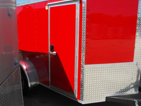 New Enclosed Trailer 5 X 8 Ramp Tube Const 2990Axle 5' Interior