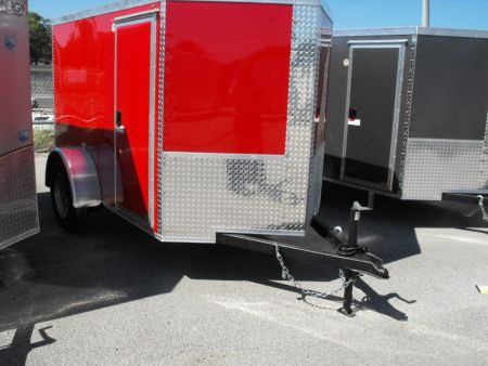 New Enclosed Trailer 5 X 8 Ramp Tube Const 2990Axle 5' Interior