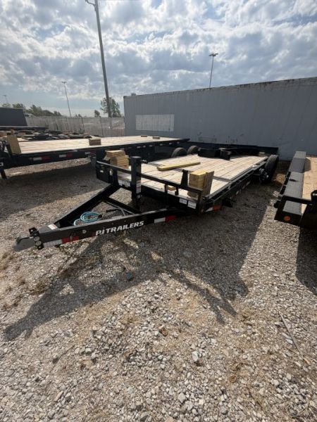 New 2027 PJ Trailer Tilt Trailer T6202 83X20 TA Partial Tilt (GVW:14000) BLACK