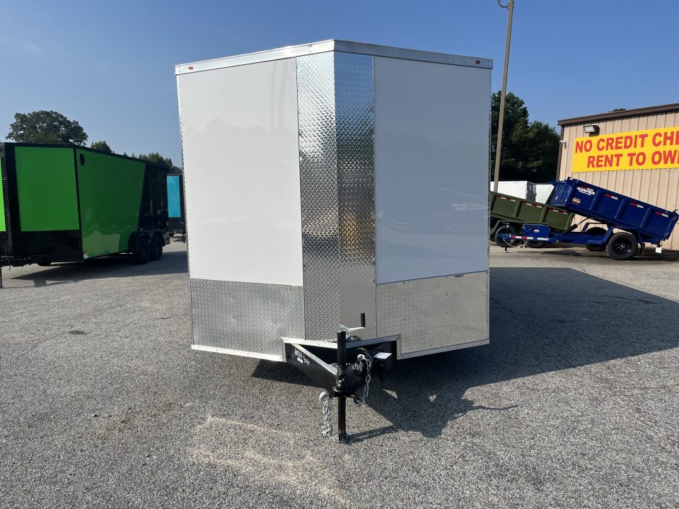 New 2027 8.5X16 10K TANDEM AXLE ENCLOSED TRAILER WITH REAR LED SPOILER