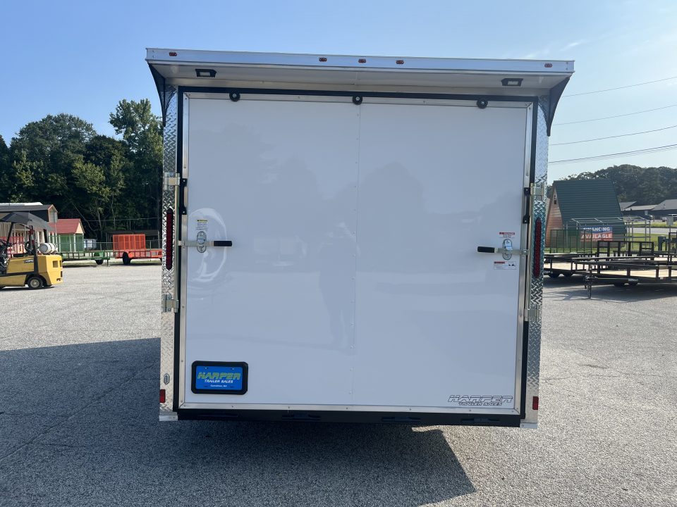 New 2027 8.5X16 10K TANDEM AXLE ENCLOSED TRAILER WITH REAR LED SPOILER
