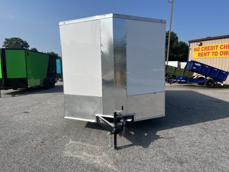 New 2027 8.5X16 10K TANDEM AXLE ENCLOSED TRAILER WITH REAR LED SPOILER