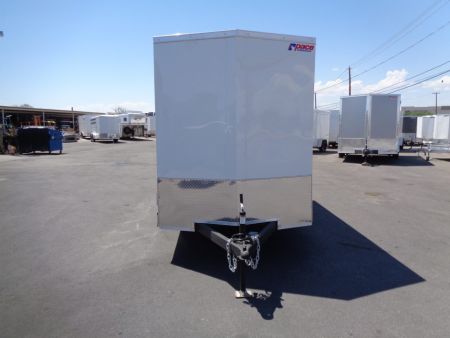 New 2027 Pace American - Out Back DLX - 6x12 V-Nose Tandem Axle 7k Cargo Trailer w/ Rear Ramp Door