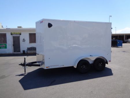 New 2027 Pace American - Out Back DLX - 6x12 V-Nose Tandem Axle 7k Cargo Trailer w/ Rear Ramp Door