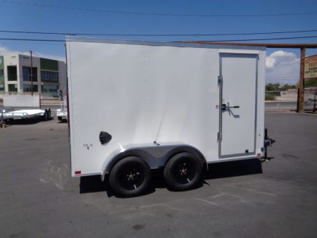 New 2027 Pace American - Out Back DLX - 6x12 V-Nose Tandem Axle 7k Cargo Trailer w/ Rear Ramp Door