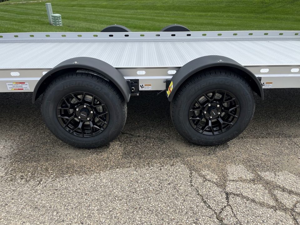 New 2026 Futura Trailers Anodized Aluminum 19'8"x81" Lowering Pro Sport w/ Recovery Winch & Spare Tire Car / Racing Trailer