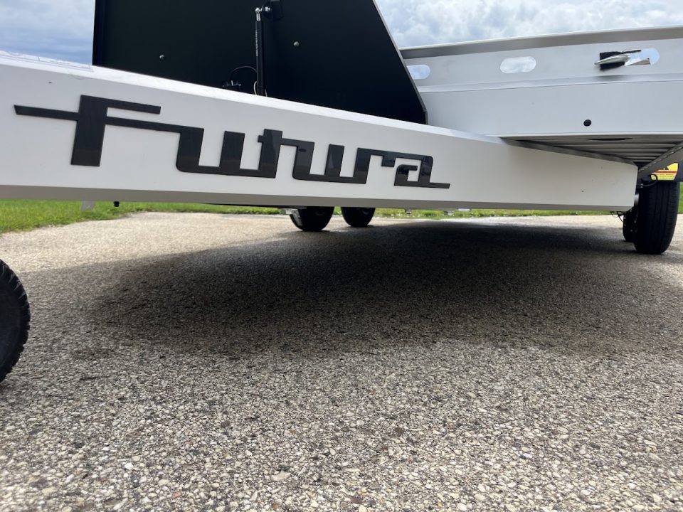 New 2026 Futura Trailers Anodized Aluminum 19'8"x81" Lowering Pro Sport w/ Recovery Winch & Spare Tire Car / Racing Trailer