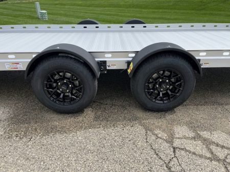 New 2026 Futura Trailers Anodized Aluminum 19'8"x81" Lowering Pro Sport w/ Recovery Winch & Spare Tire Car / Racing Trailer