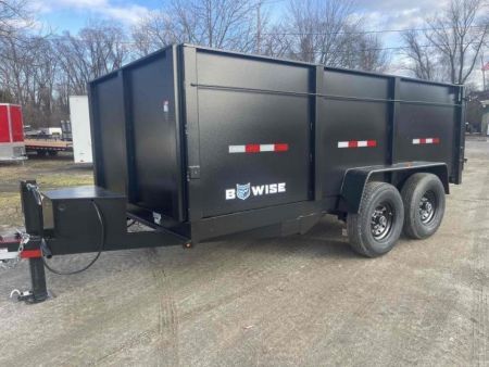 New 2027 BWISE DT 7x14 High Side 14k Dump Dump Trailer