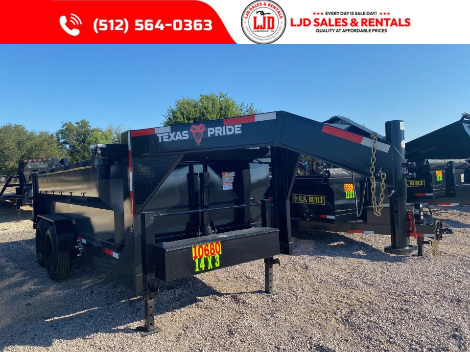 New 2027 Texas Pride - Gooseneck Dump Trailer 14'x3' 16K GVWR - Spreader Gate