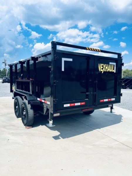 New 2027 Nexhaul 7X14 15K HD Dump Trailer w/ 4ft Walls