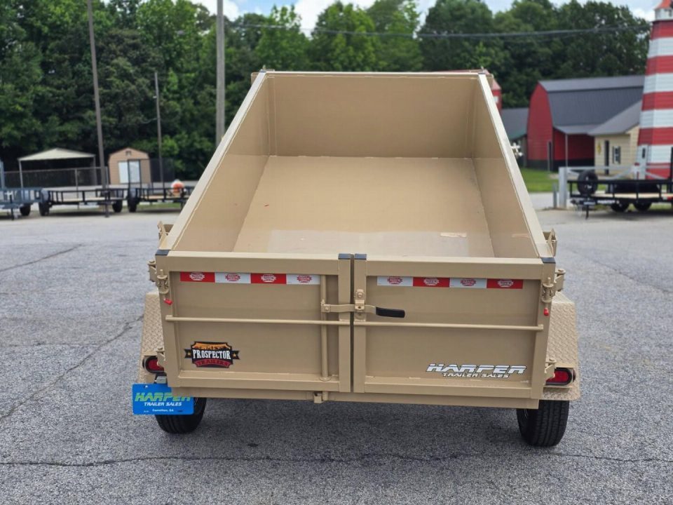 New 2027 PROSPECTOR LIGHT DUTY 5X10 7K TANDEM AXLE DUMP TRAILER WITH 2' WALLS