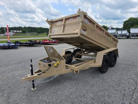 New 2027 PROSPECTOR LIGHT DUTY 5X10 7K TANDEM AXLE DUMP TRAILER WITH 2' WALLS