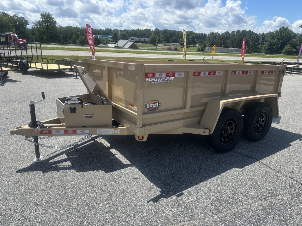 New 2027 PROSPECTOR LIGHT DUTY 6X10 7K TANDEM AXLE DUMP TRAILER WITH 2' WALLS