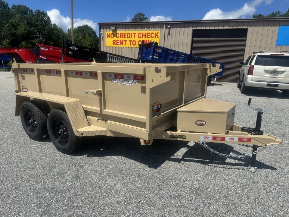 New 2027 PROSPECTOR LIGHT DUTY 6X10 7K TANDEM AXLE DUMP TRAILER WITH 2' WALLS