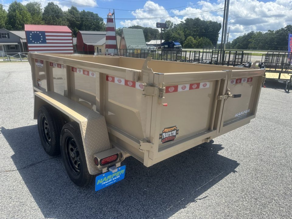 New 2027 PROSPECTOR LIGHT DUTY 6X10 7K TANDEM AXLE DUMP TRAILER WITH 2' WALLS