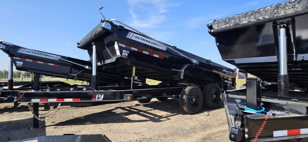 New 2027 PJ Trailers 83" x 16' Telescopic (DT1) Dump Trailer