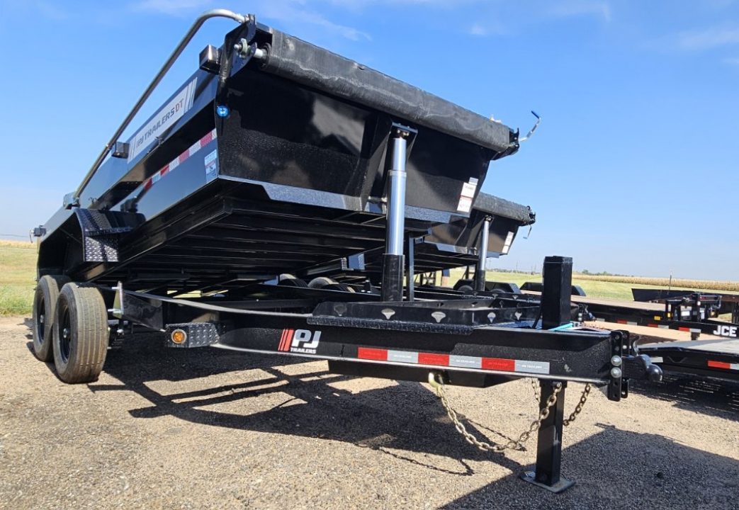 New 2027 PJ Trailers 83" x 16' Telescopic (DT1) Dump Trailer