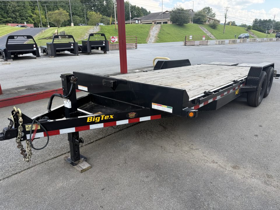 Used 2025 Big Tex 14et Equipment Trailer MEGA RAMPS 12K JACK (USED)