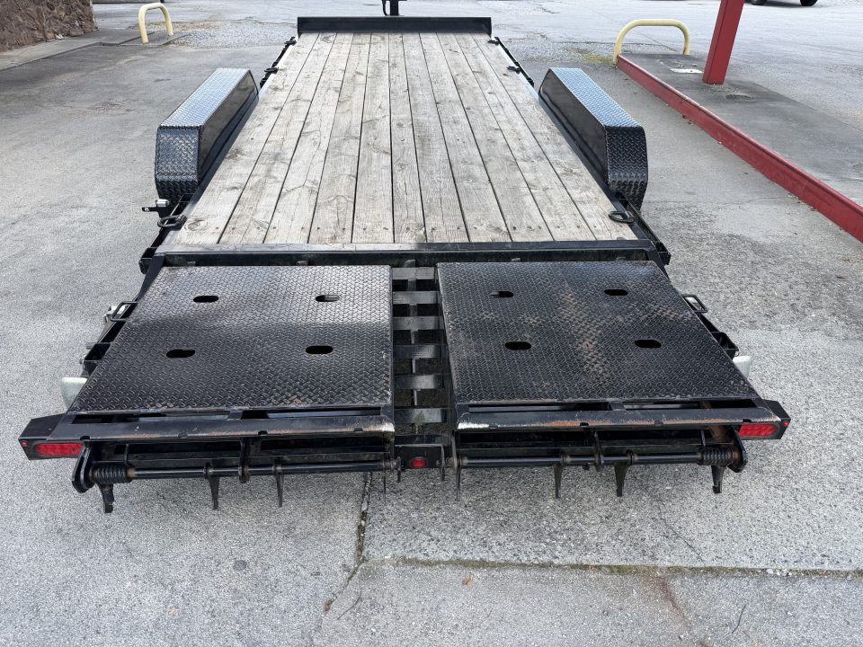 Used 2025 Big Tex 14et Equipment Trailer MEGA RAMPS 12K JACK (USED)