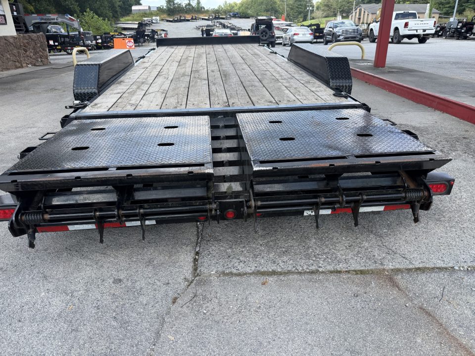 Used 2025 Big Tex 14et Equipment Trailer MEGA RAMPS 12K JACK (USED)