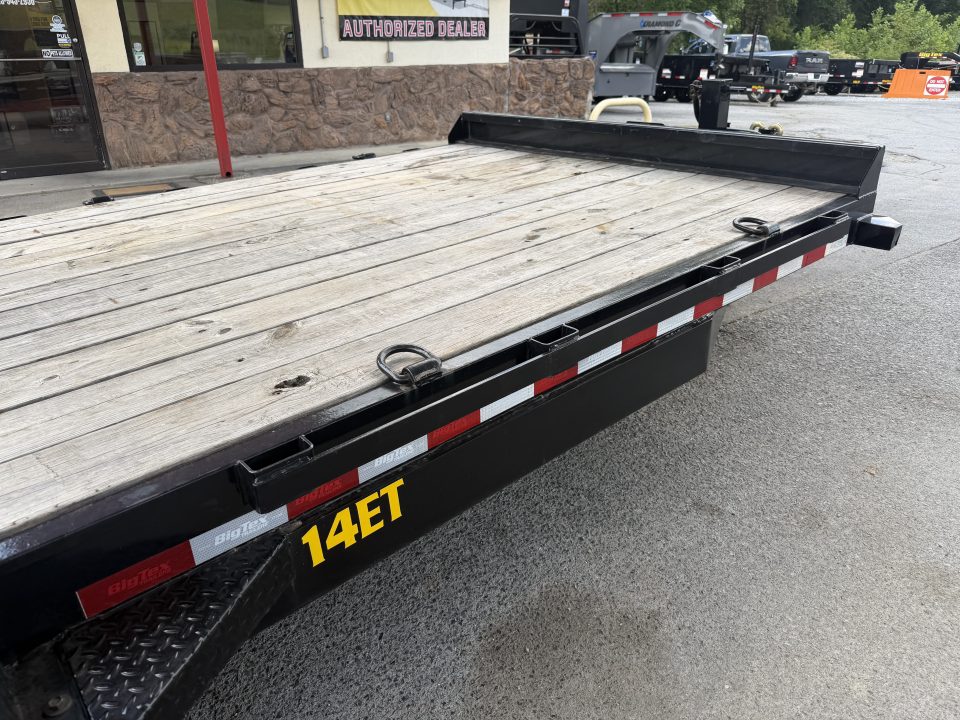 Used 2025 Big Tex 14et Equipment Trailer MEGA RAMPS 12K JACK (USED)