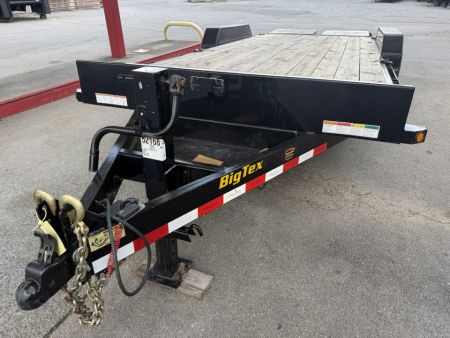 Used 2025 Big Tex 14et Equipment Trailer MEGA RAMPS 12K JACK (USED)