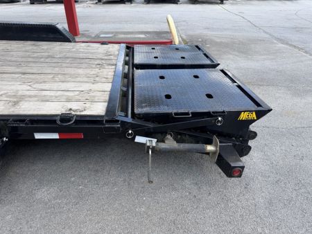 Used 2025 Big Tex 14et Equipment Trailer MEGA RAMPS 12K JACK (USED)