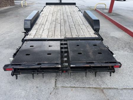 Used 2025 Big Tex 14et Equipment Trailer MEGA RAMPS 12K JACK (USED)