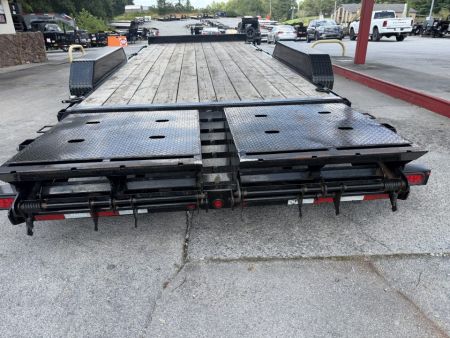 Used 2025 Big Tex 14et Equipment Trailer MEGA RAMPS 12K JACK (USED)