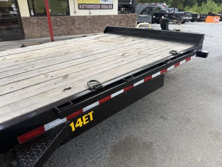 Used 2025 Big Tex 14et Equipment Trailer MEGA RAMPS 12K JACK (USED)