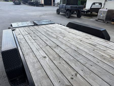 Used 2025 Big Tex 14et Equipment Trailer MEGA RAMPS 12K JACK (USED)